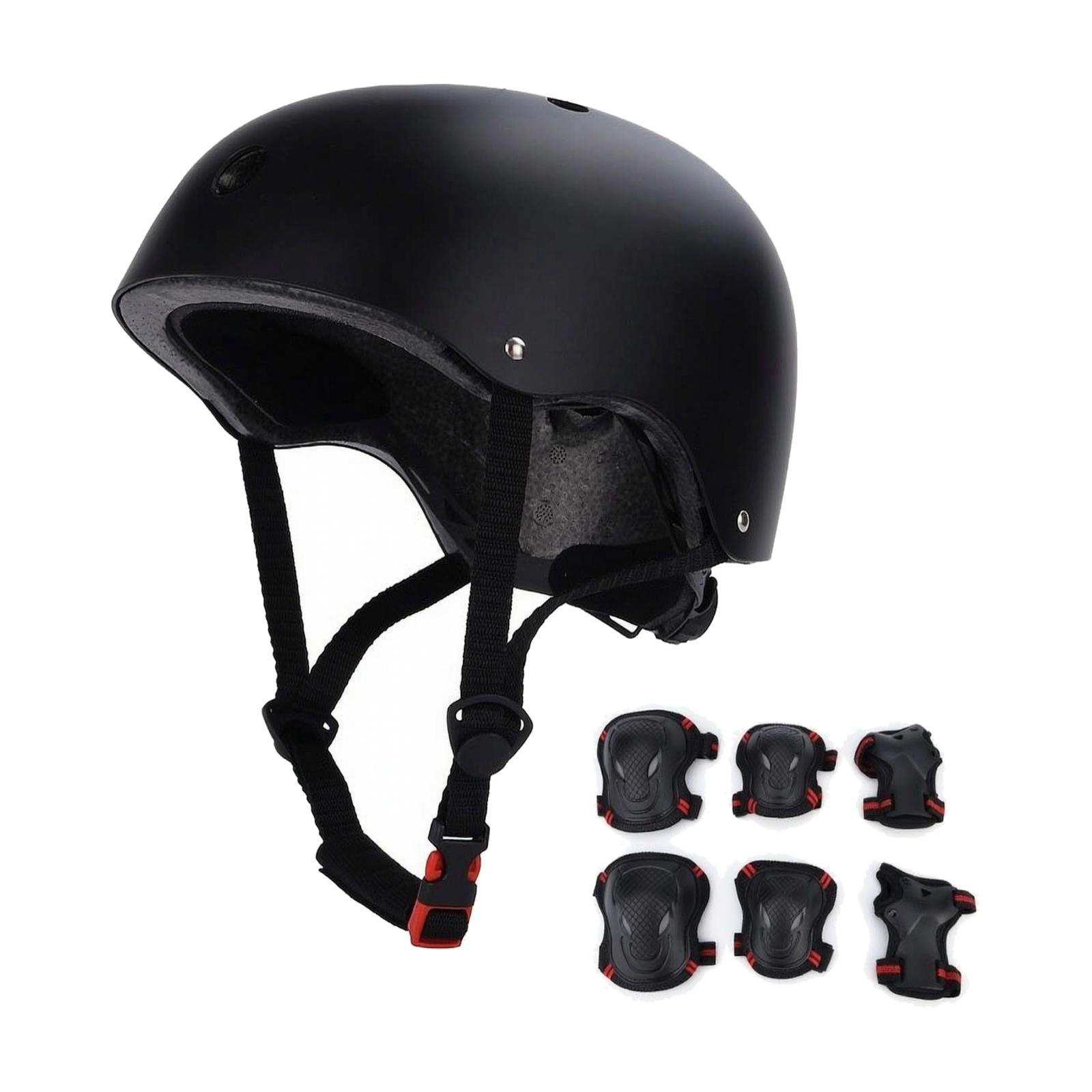 Scooter Helmet Set - Матовый черный многофункциональный спортивный шлем с