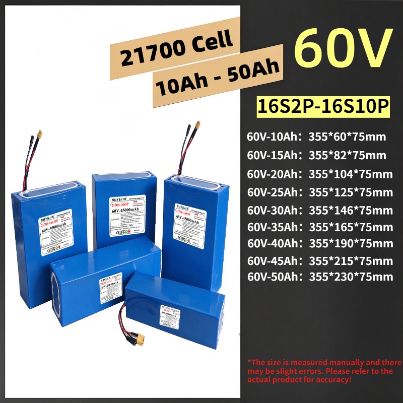 60V 30Ah 21700 Battery Pack - Литий-ионный аккумуляторный блок 60 В, 21700,
