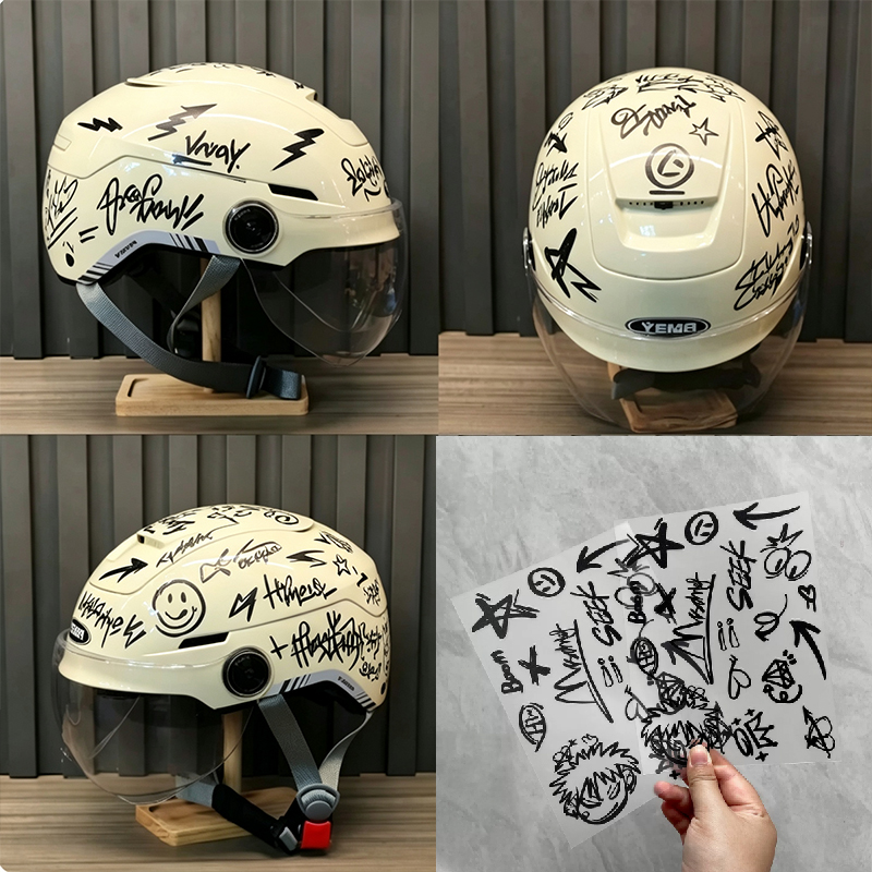 Scooter Helmet Set - Набор из 2 наклеек в стиле