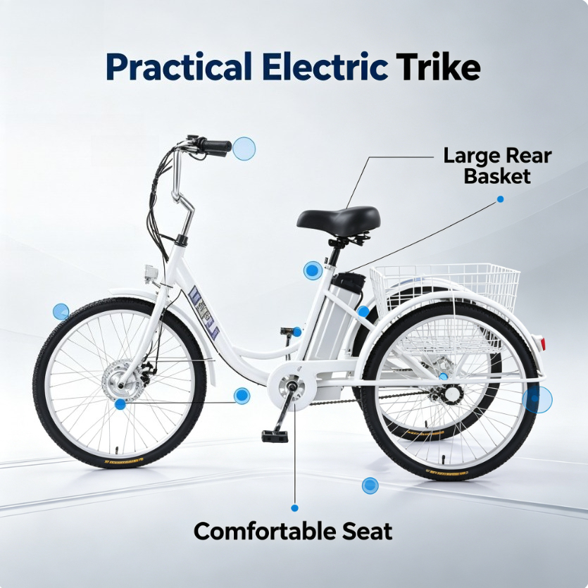 24-дюймовый электрический трех – обзор и цена Electric Scooter Adults
