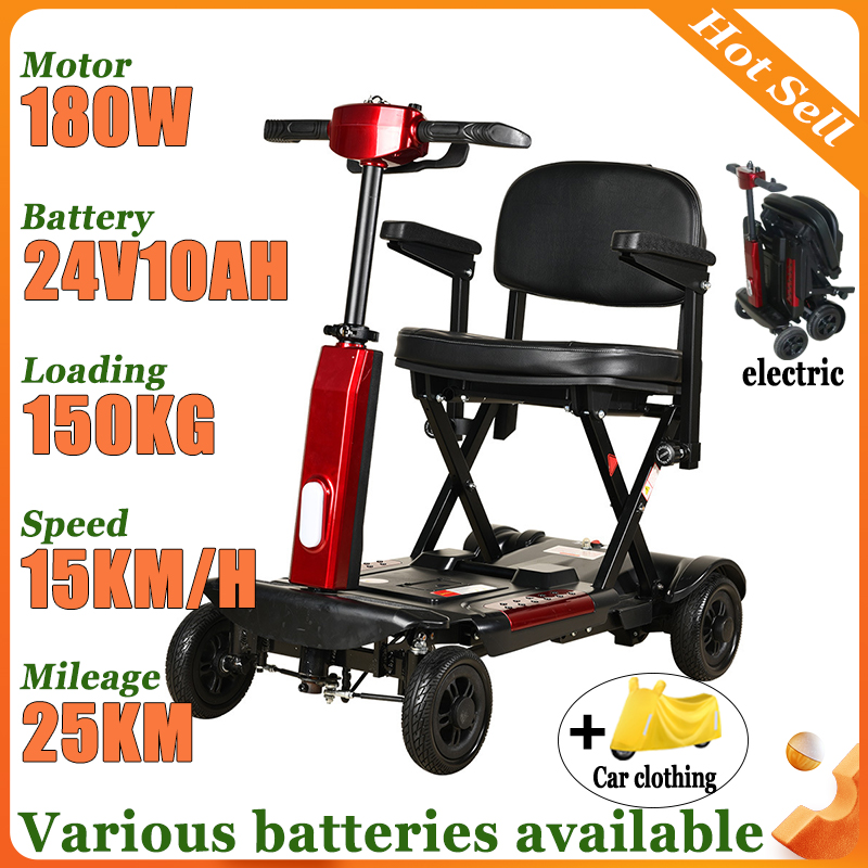 НОВЫЙ 4-колесный автоматически – обзор и цена Folding Electric Scooter