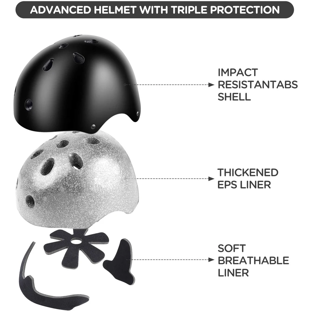 7 шт./компл. детский велосипед – обзор и цена Scooter Helmet Set