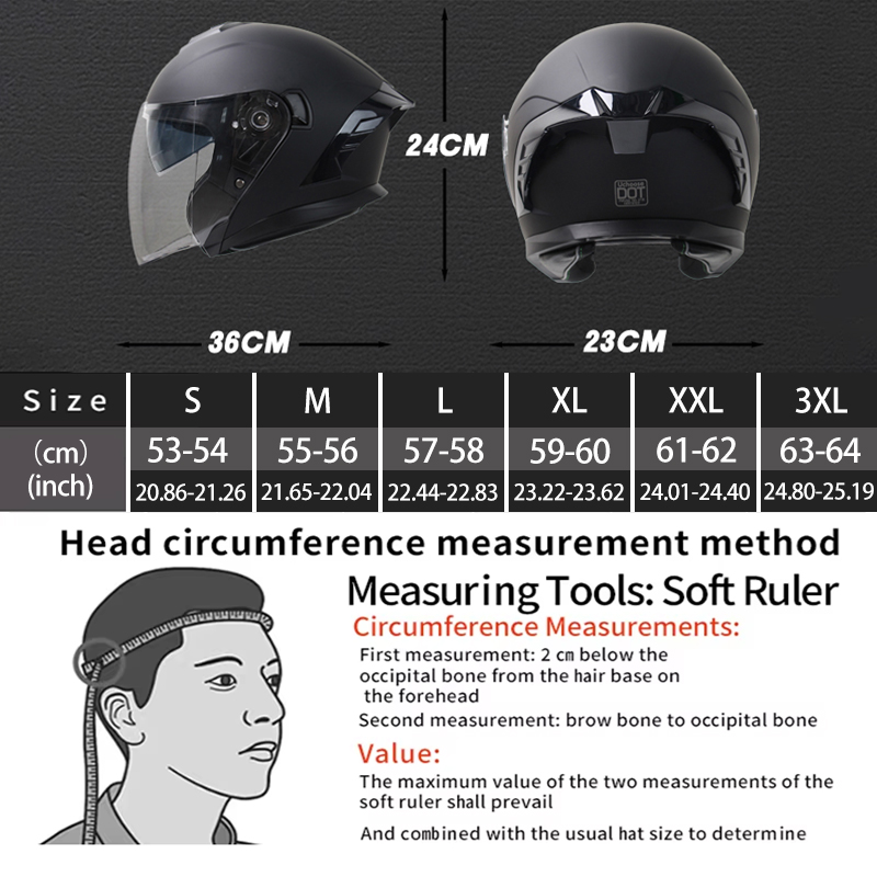 715 Мотоциклетный шлем с откры – обзор и цена Scooter Helmet Set